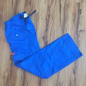 UNWORN NEW Dickies Cobalt Blue Scrub Pants S